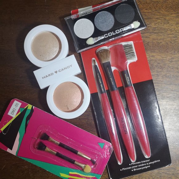 Hard Candy pearl powder duo LA Colors eyeshadow makeup brushes - Picture 2 of 6